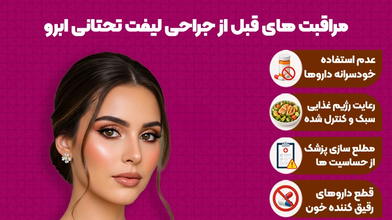 آمادگی‌های ضروری قبل از لیفت تحتانی ابرو